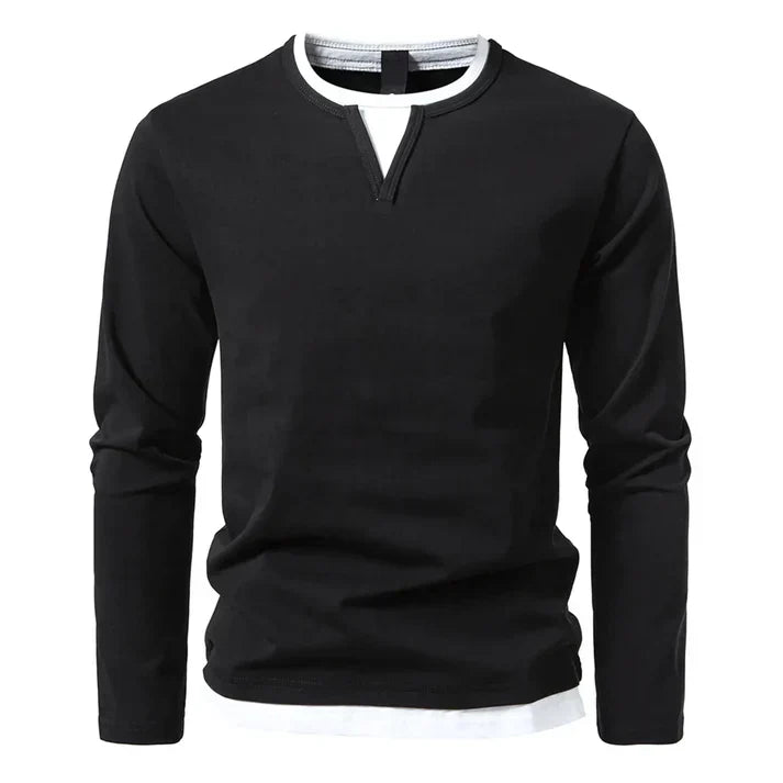Andrew - Premium Long-Sleeved T-shirt in Combed Cotton
