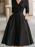 Gabriella | Elegant Midi Dress with Refined Details