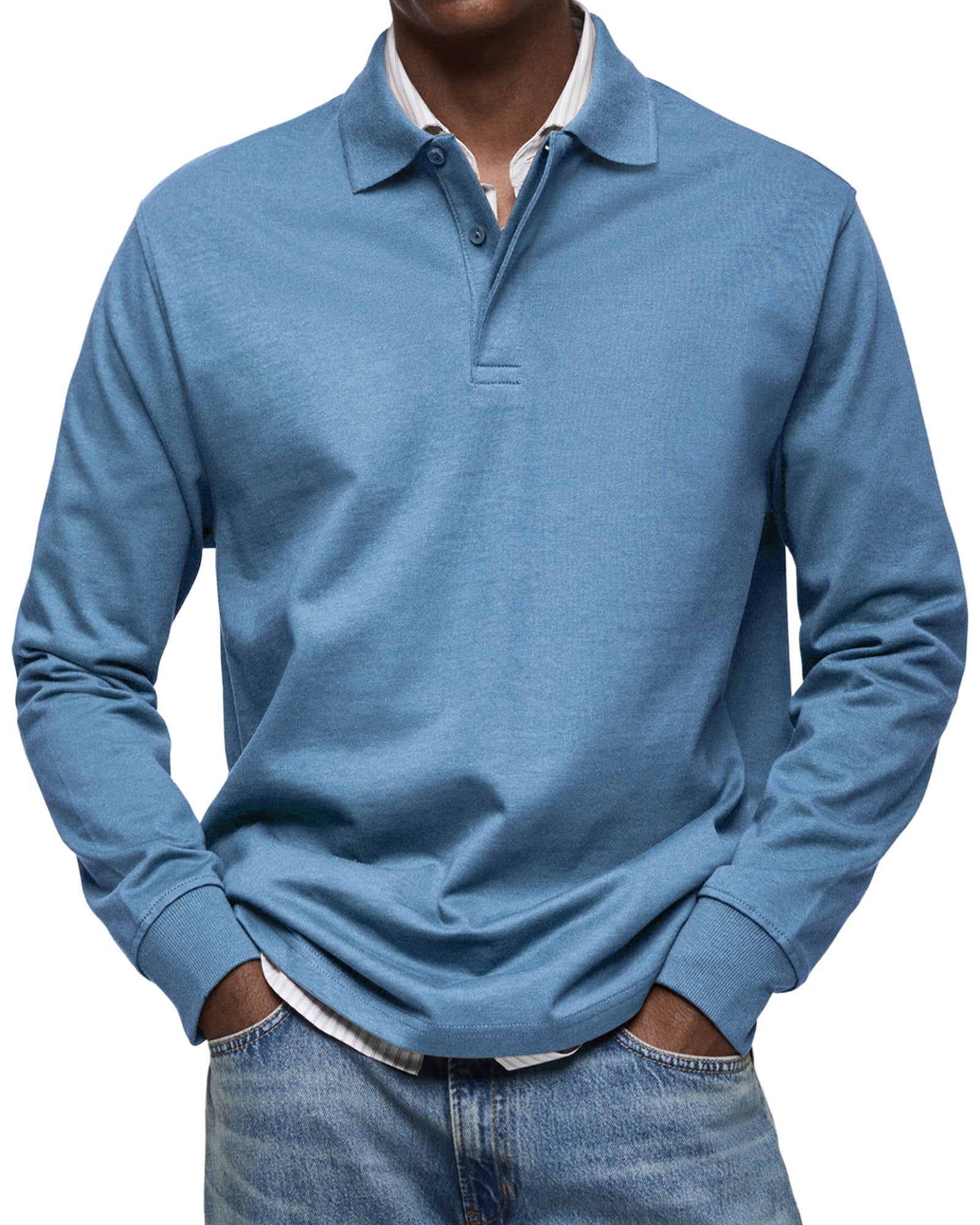 Ashton | Luxury Long-sleeved Polo Shirt