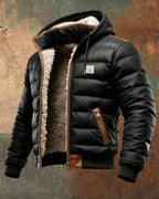 Marcus | Quilted Sherpa Winter Jacket