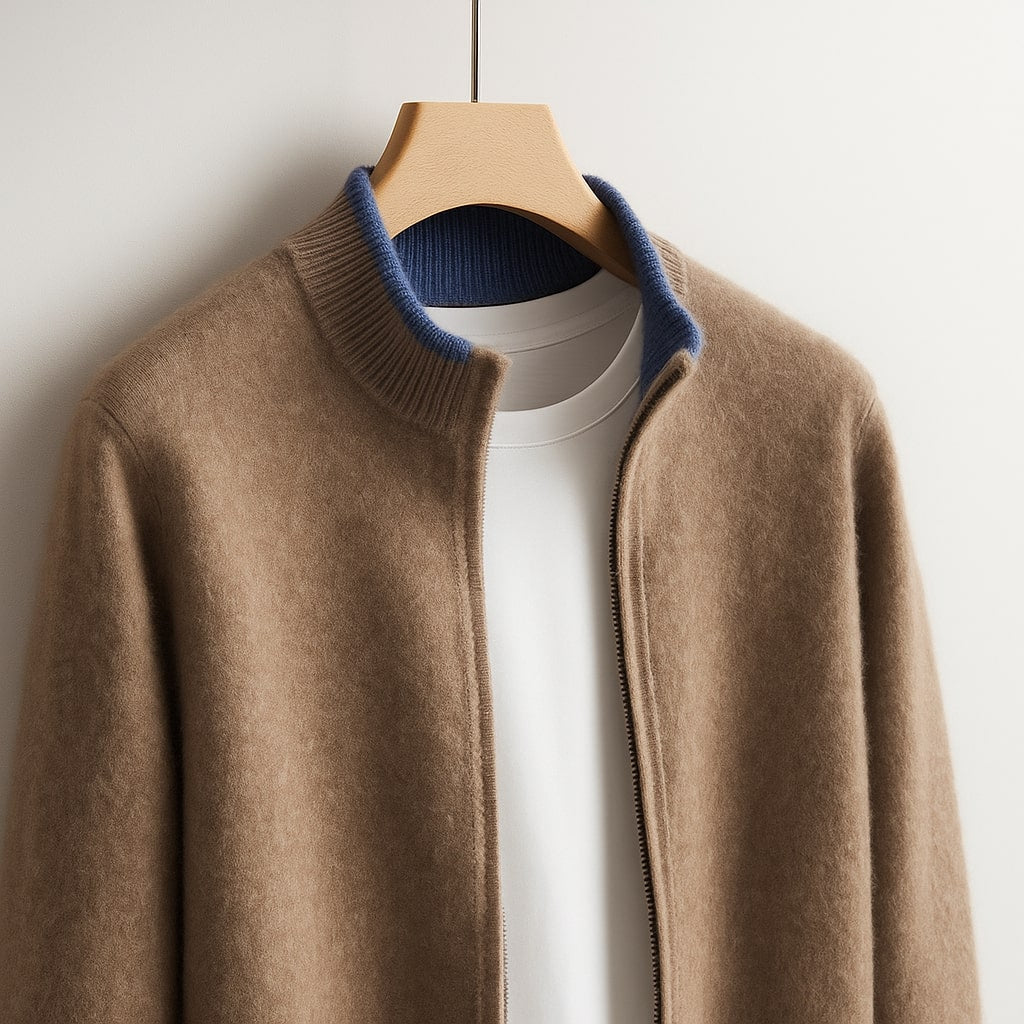 HARVEY™| ELEGANT WOOL ZIP VEST