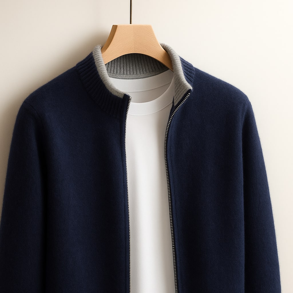 HARVEY™| ELEGANT WOOL ZIP VEST