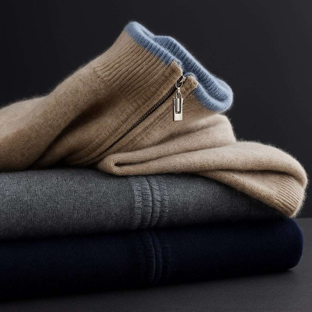 HARVEY™| ELEGANT WOOL ZIP VEST