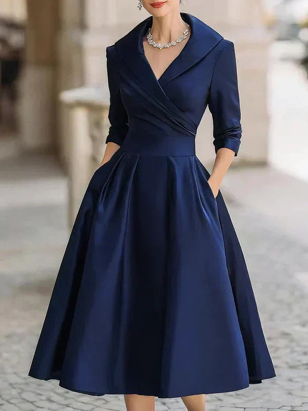 Gabriella | Elegant Midi Dress with Refined Details