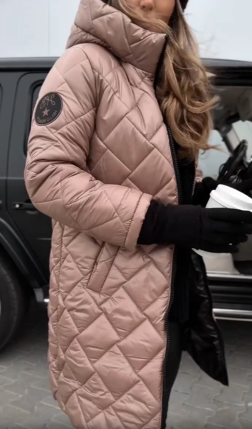 Bogna – Elegant Quilted Hooded Winter Parka