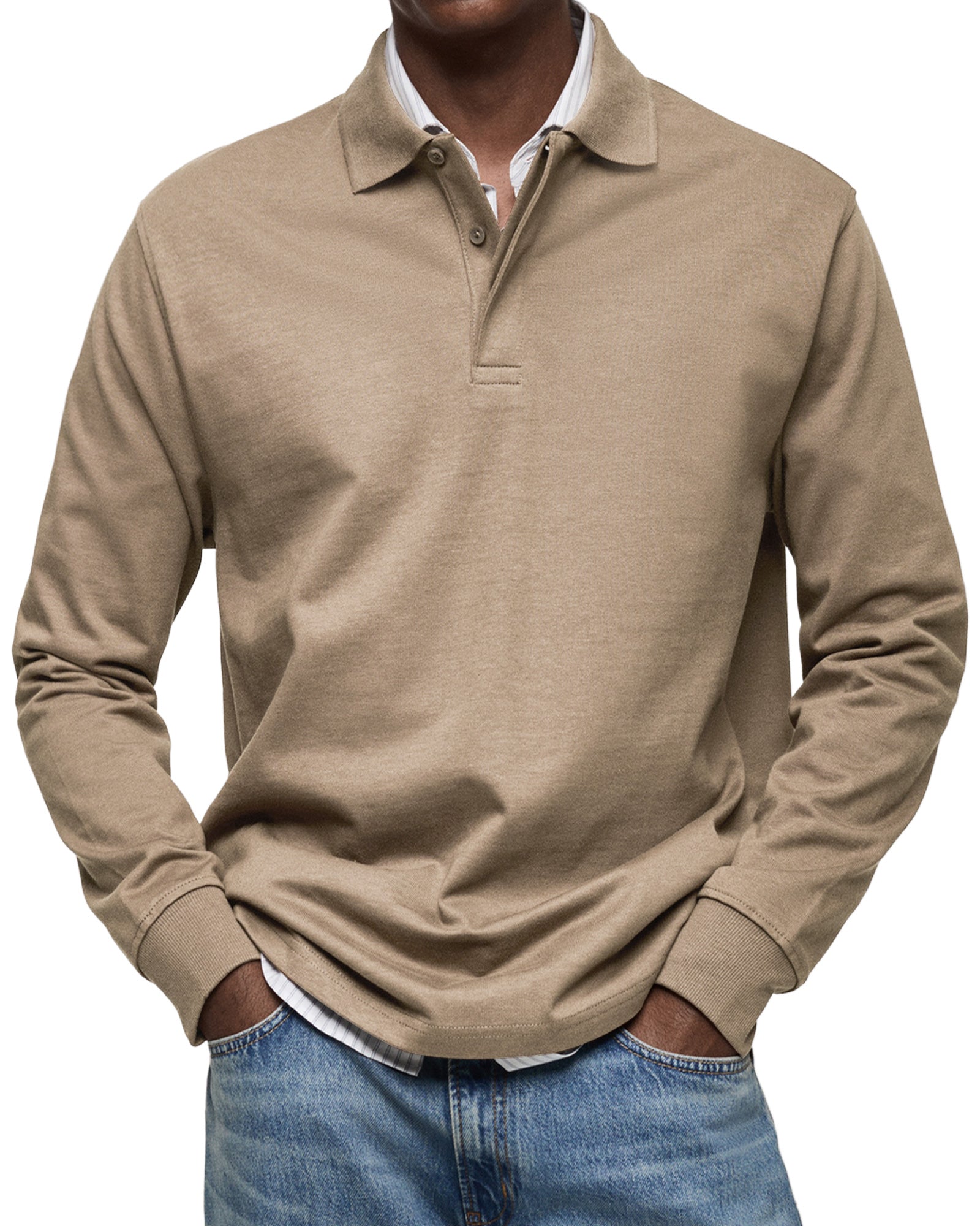 Ashton | Luxury Long-sleeved Polo Shirt