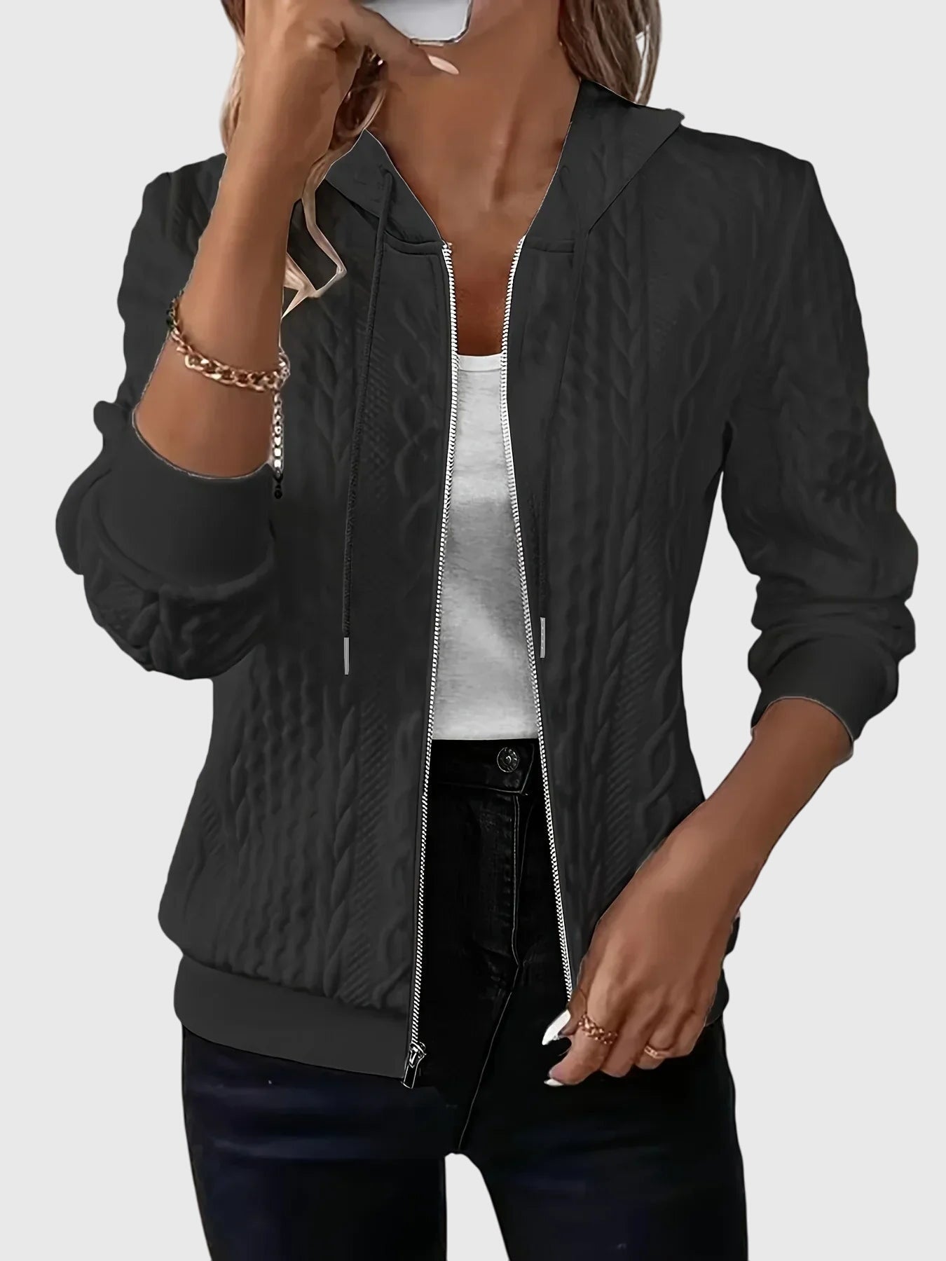 Lena™ - Hoodie with zipper
