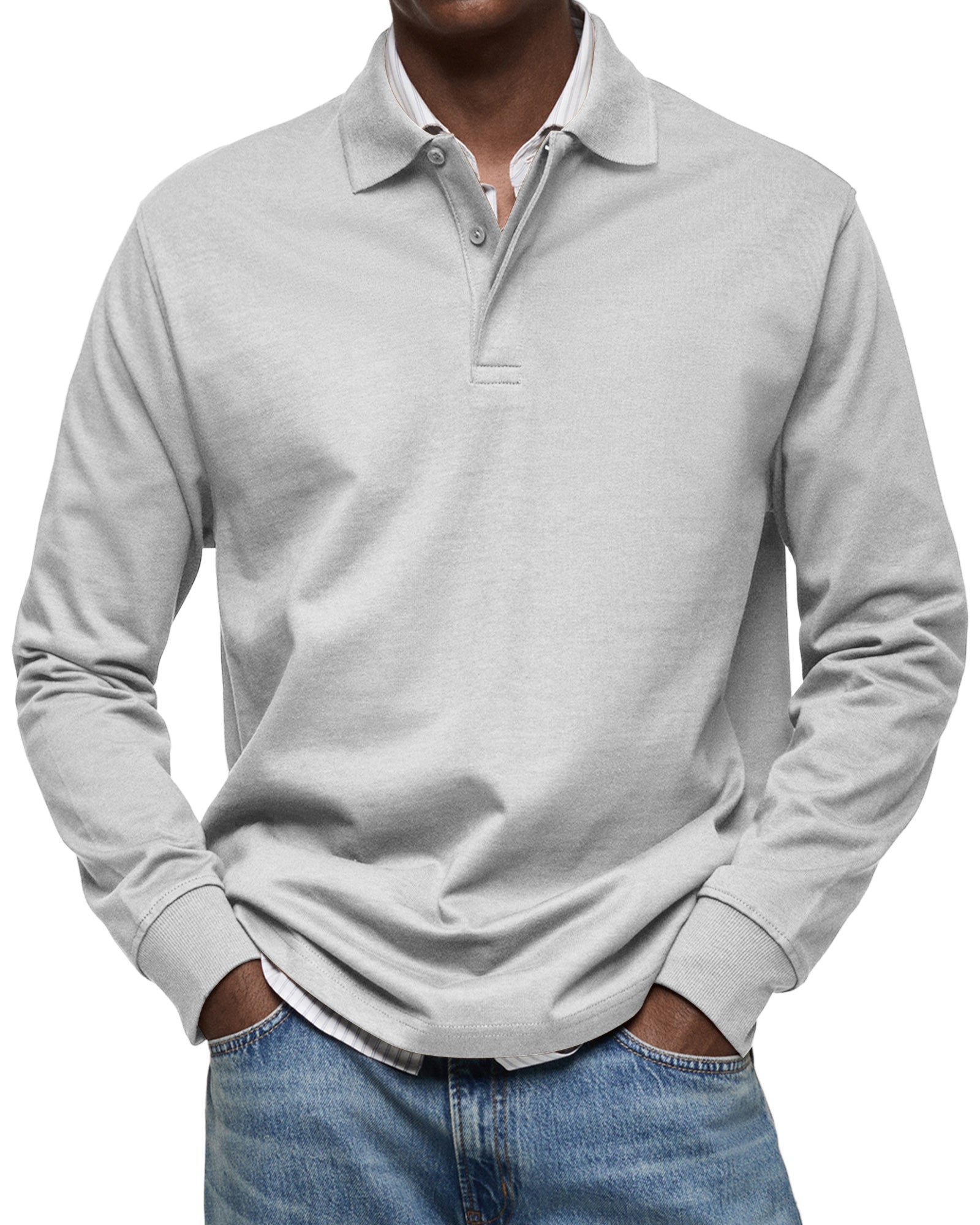 Ashton | Luxury Long-sleeved Polo Shirt