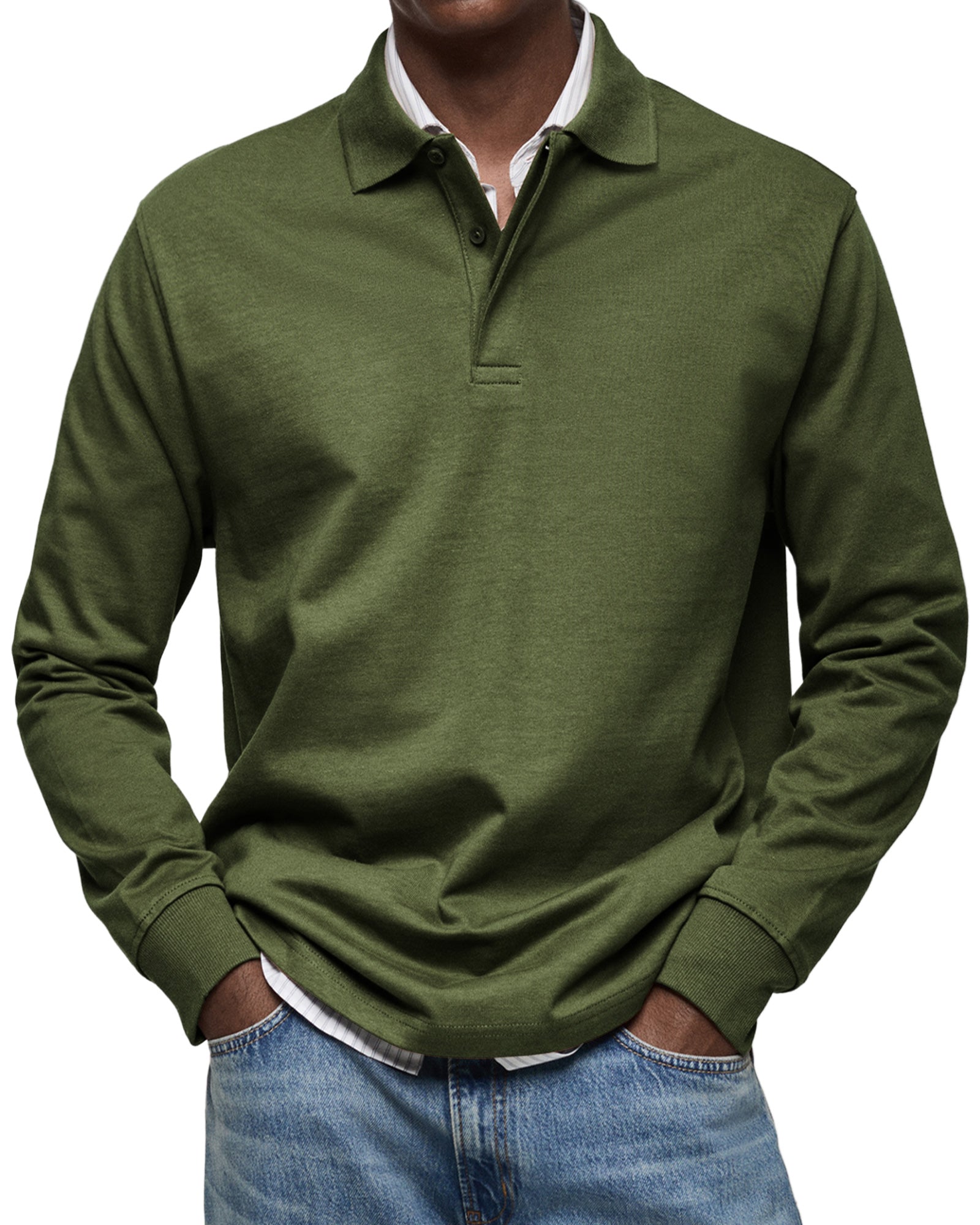 Ashton | Luxury Long-sleeved Polo Shirt