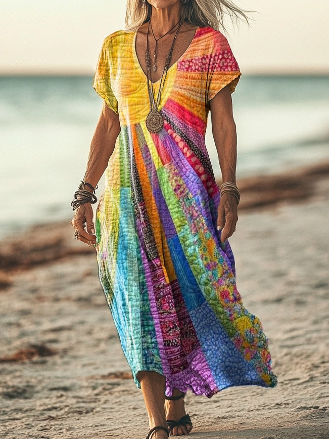 Angelina | Bohemian Luxe Maxi Dress