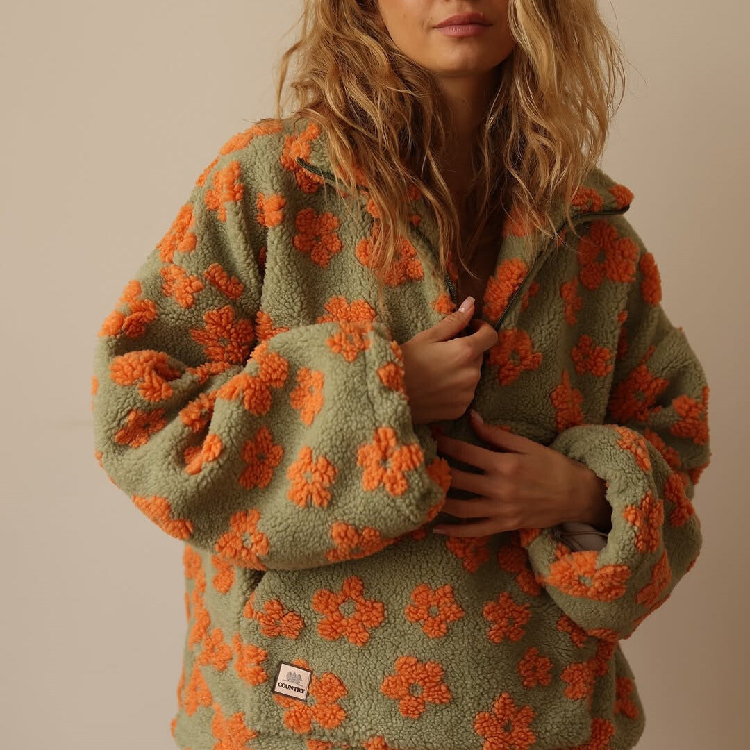Daisy™ | Cozy Floral Fleece Pullover