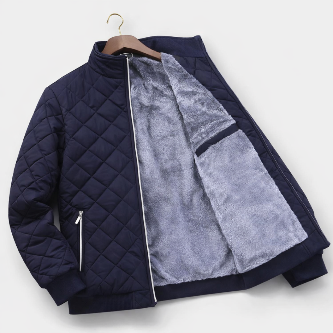Liam | Elegant Quilted Zip-Front Jacket