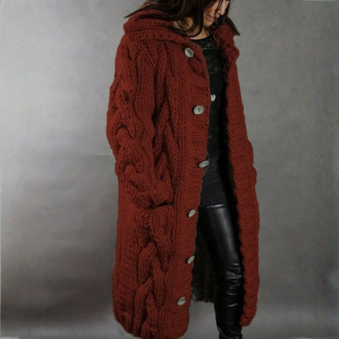 KARINA | ELEGANT COZY COAT WITH TUMMY COVERAGE