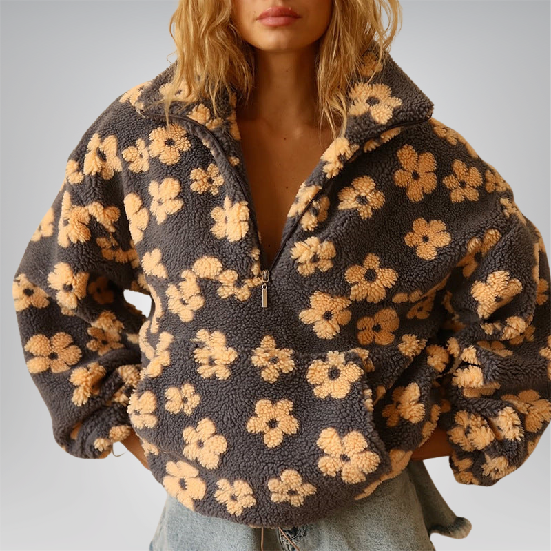 Daisy™ | Cozy Floral Fleece Pullover