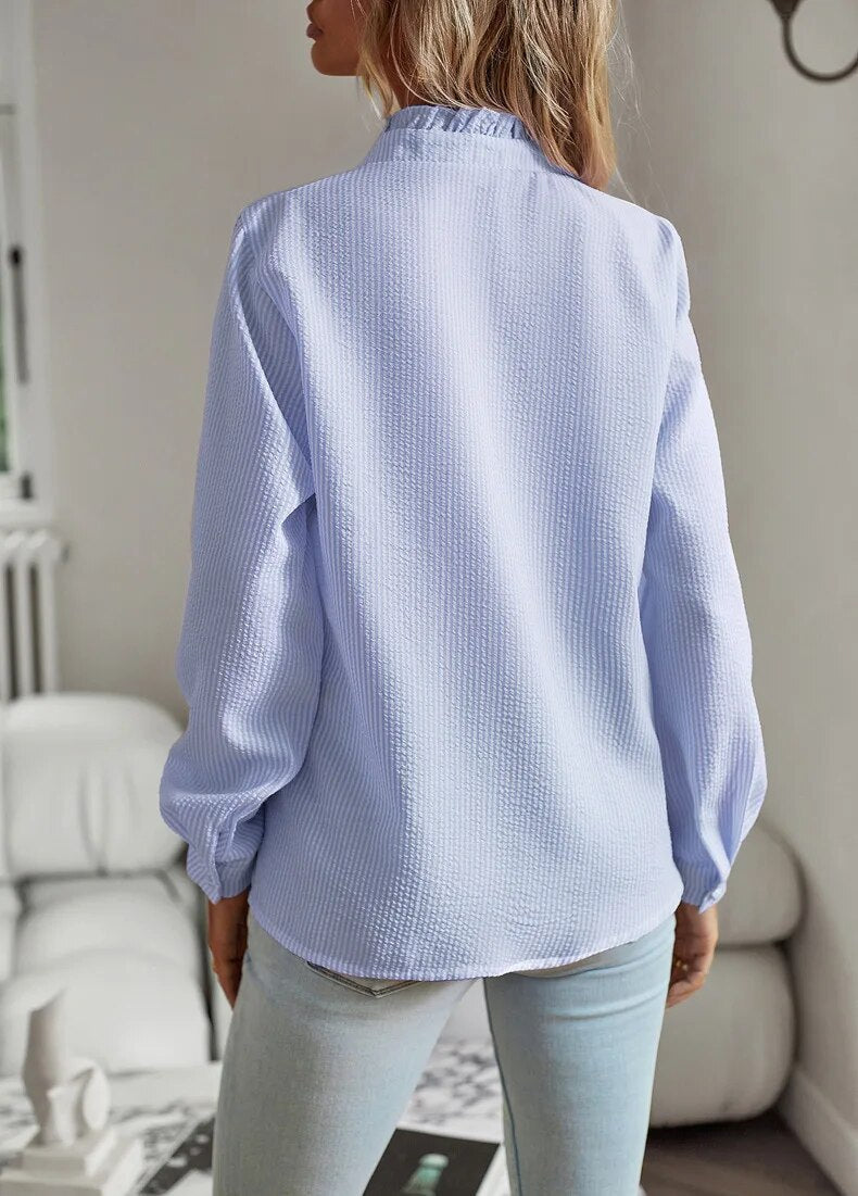 Claire | Stylish Ruffle Detail Blouse