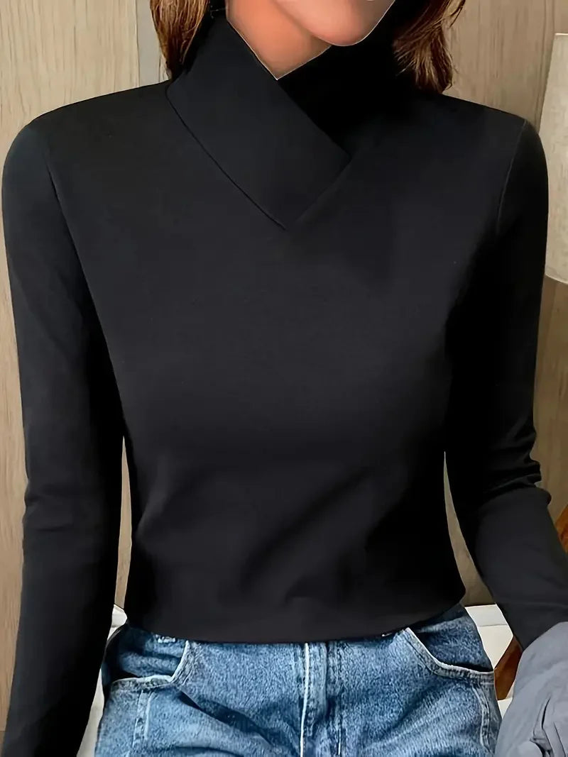Isabelle | Sculpted Soft-Touch Turtleneck