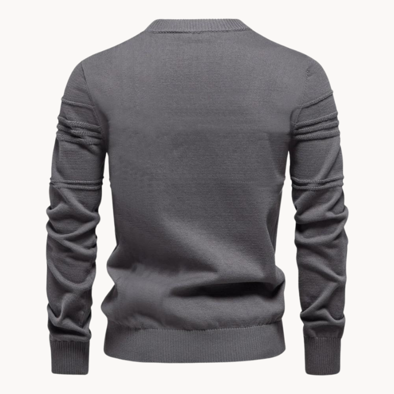 Richard - Stylish Men's Sweater with Checked Design