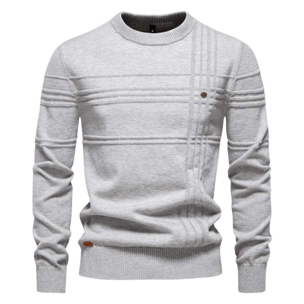 Richard - Stylish Men's Sweater with Checked Design