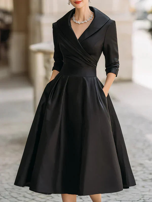 Gabriella | Elegant Midi Dress with Refined Details