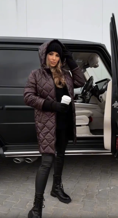 Bogna – Elegant Quilted Hooded Winter Parka