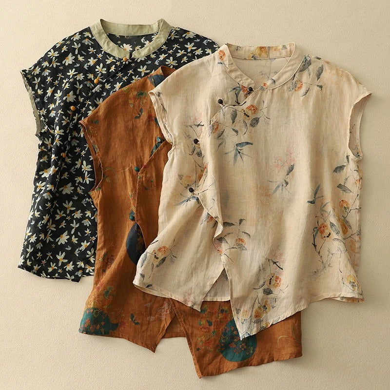 JESSA | ELEGANT LINEN TOP