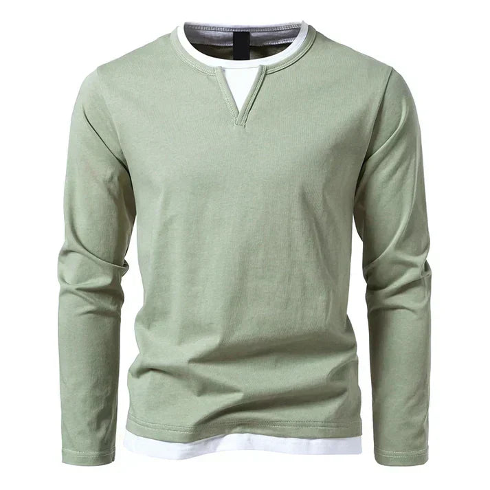 Andrew - Premium Long-Sleeved T-shirt in Combed Cotton