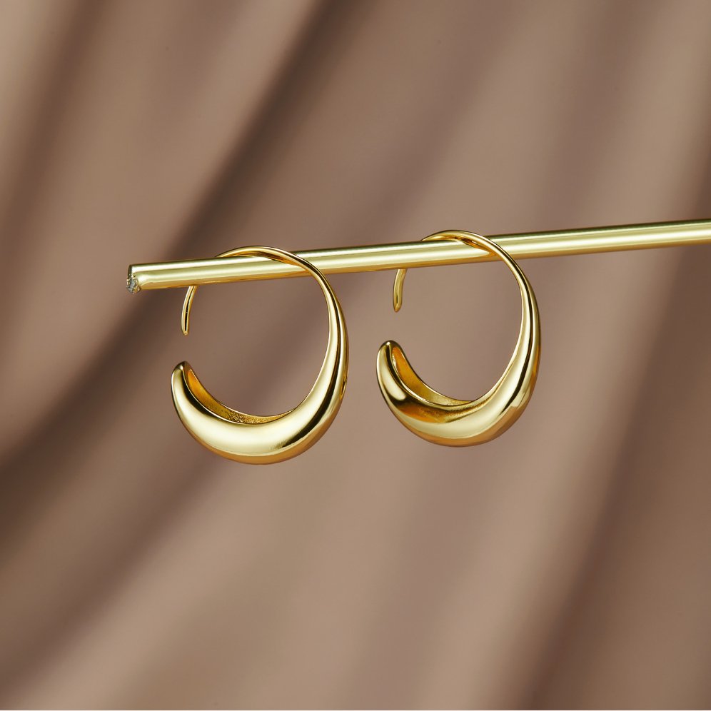 CAMILLE | DROP HOOP EARRINGS