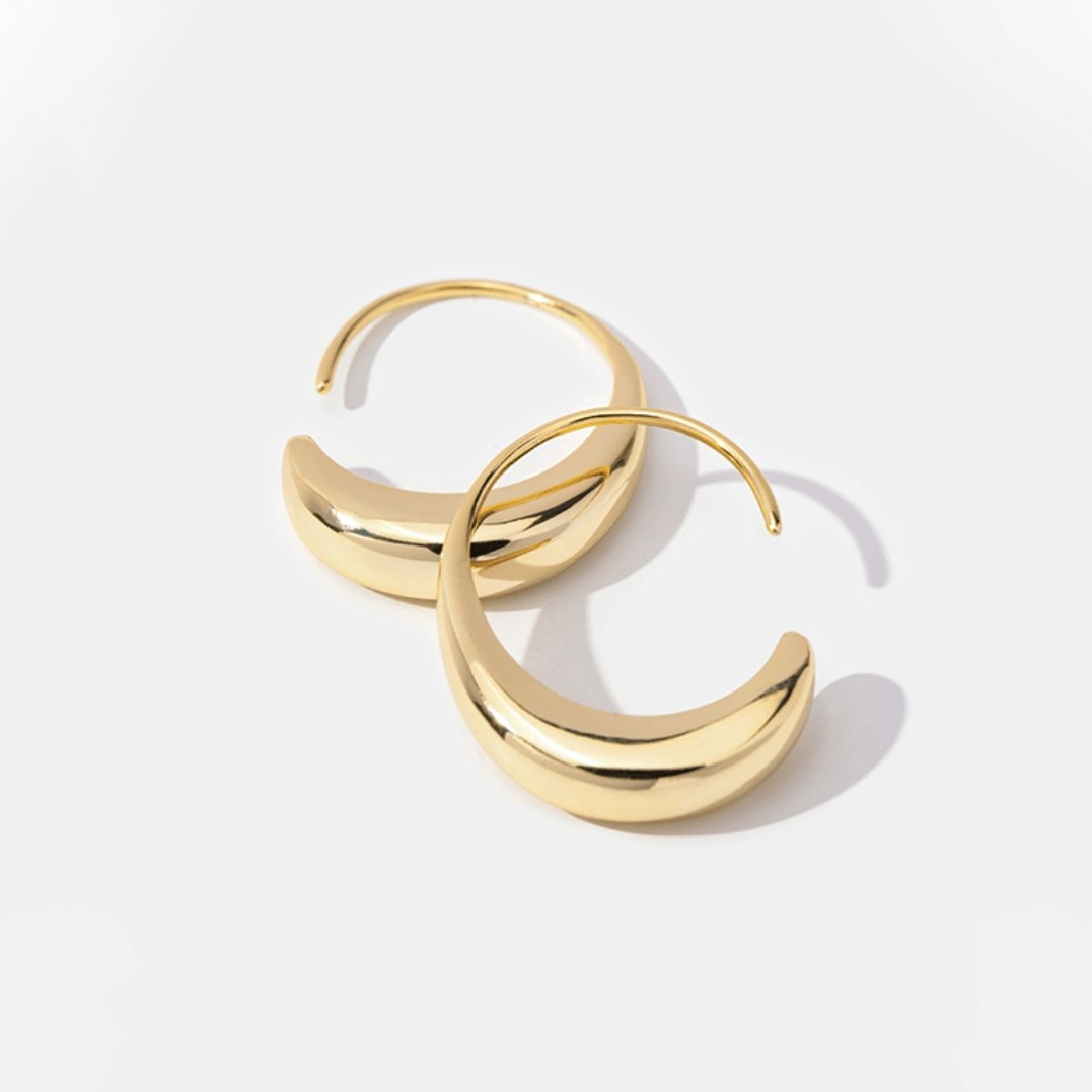 CAMILLE | DROP HOOP EARRINGS