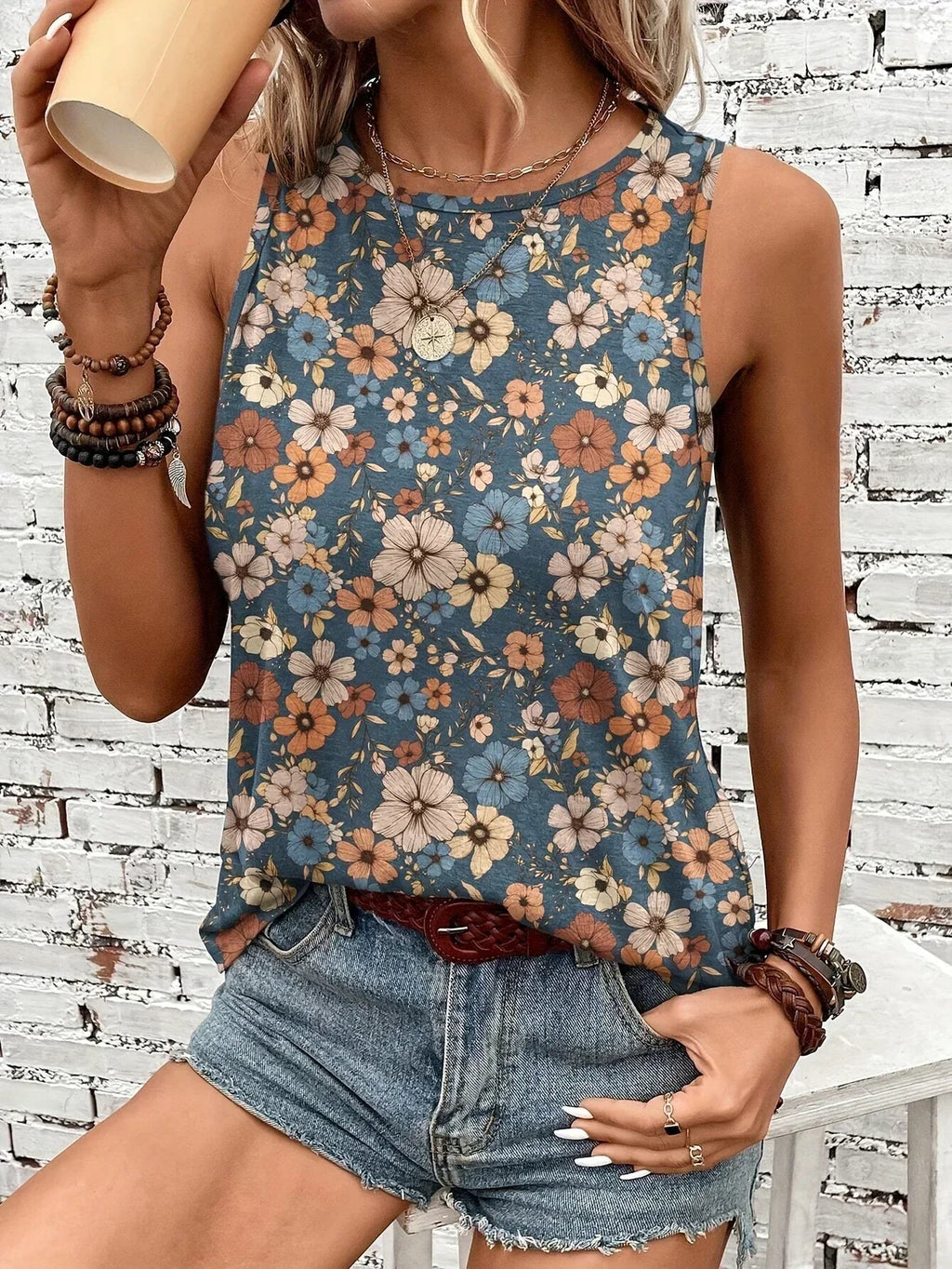 REYA | COMFORTABLE FLORAL SUMMER TOP