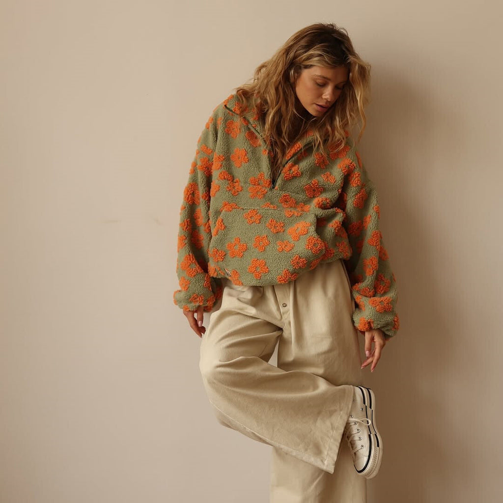 Daisy™ | Cozy Floral Fleece Pullover