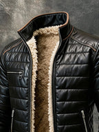 Brunon | Quilted Jacket with Sherpa Lining
