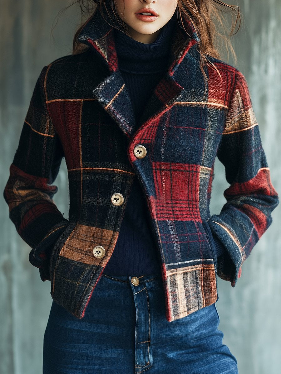 Joyce | Plaid Pattern Jacket