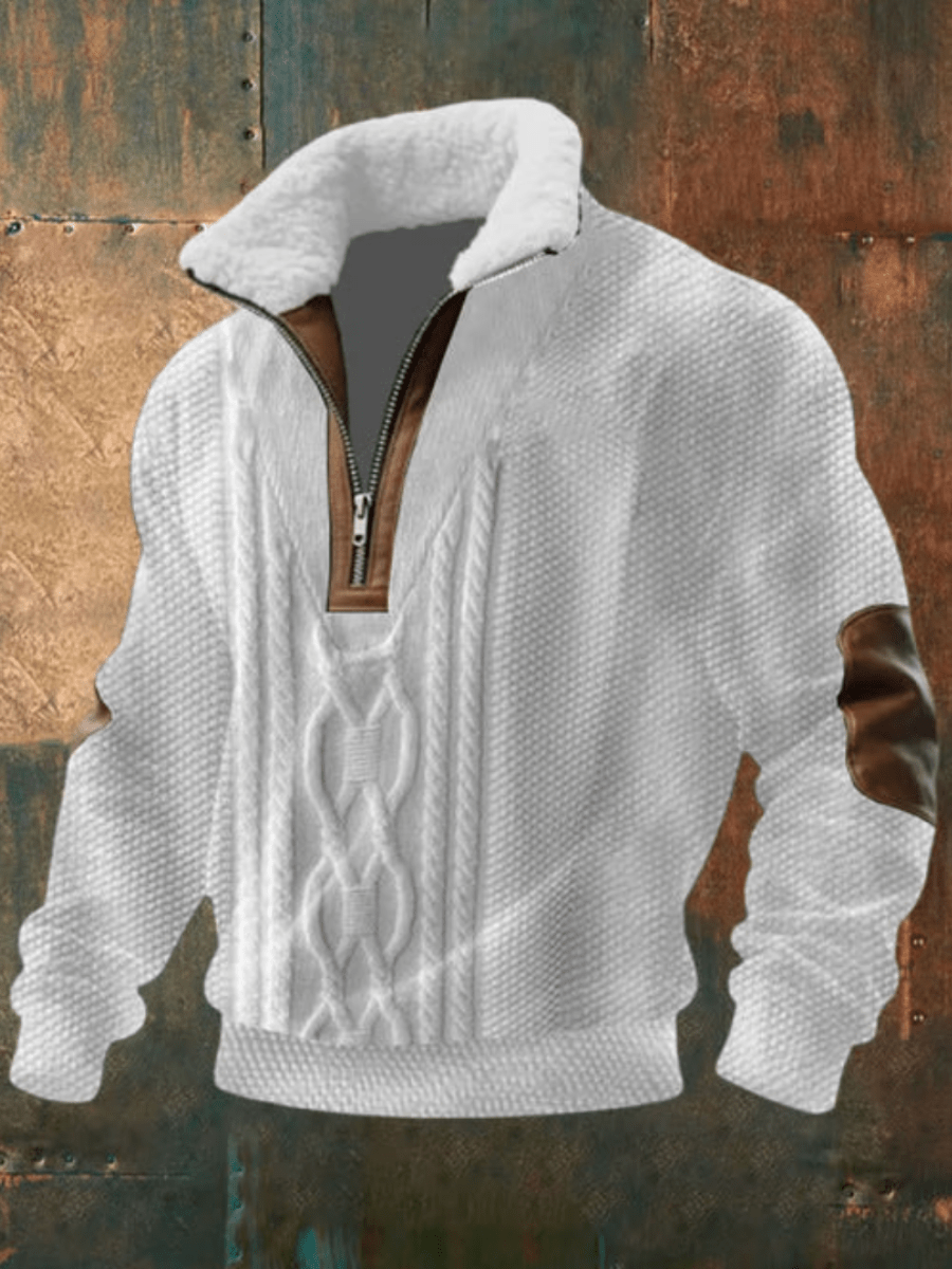 Marcus | Stylish Men’s Sweater with Fleece Collar