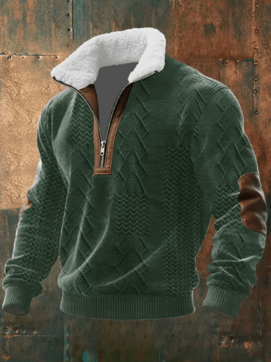 Marcus | Stylish Men’s Sweater with Fleece Collar