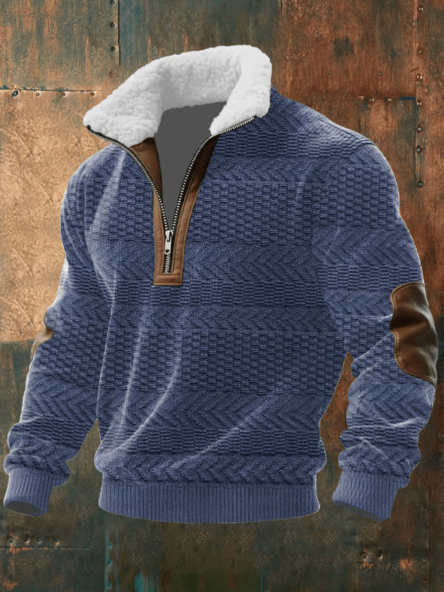 Marcus | Stylish Men’s Sweater with Fleece Collar