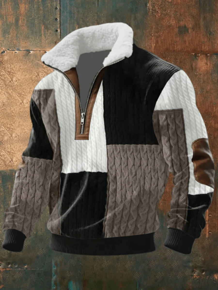 Marcus | Stylish Men’s Sweater with Fleece Collar