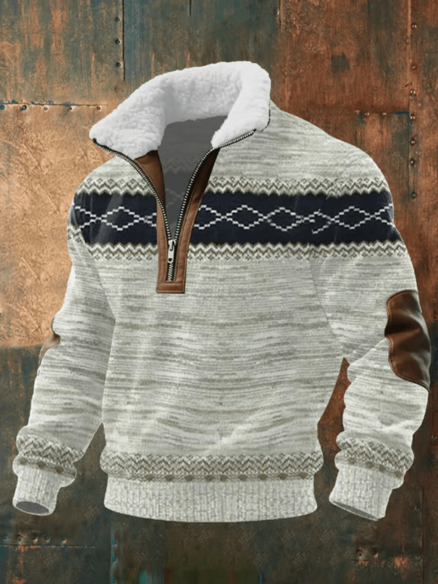 Marcus | Stylish Men’s Sweater with Fleece Collar