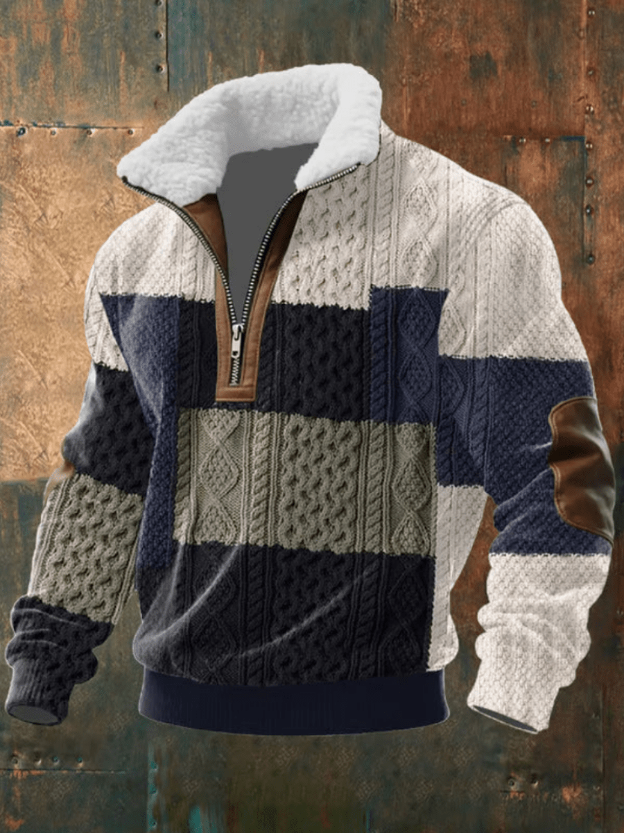 Marcus | Stylish Men’s Sweater with Fleece Collar